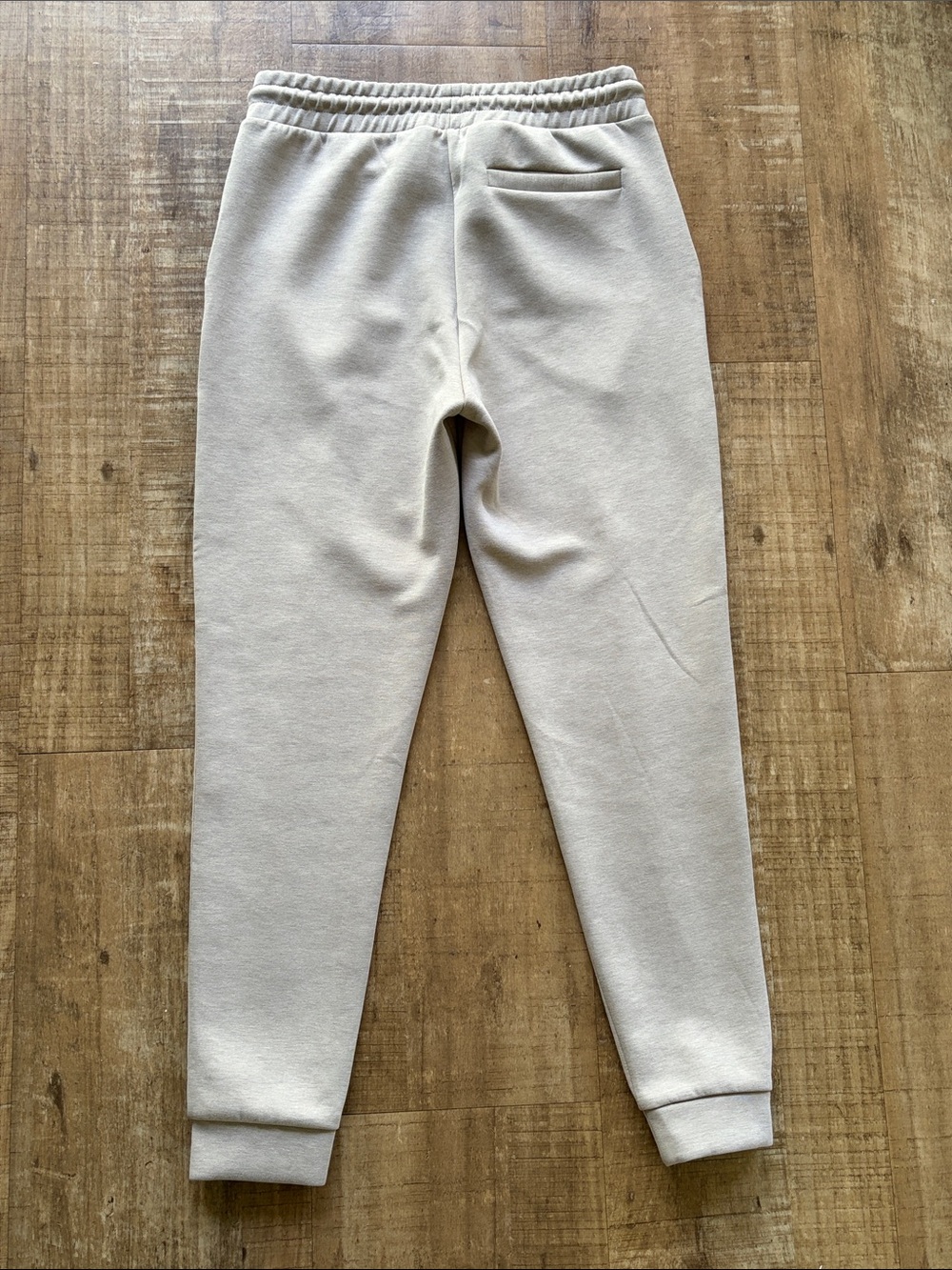 REISS Premier Premium Interlock-Jersey Joggers in Stone - Picture 6 of 8